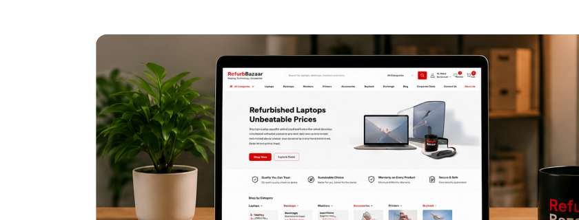 Refurbished tech workspace